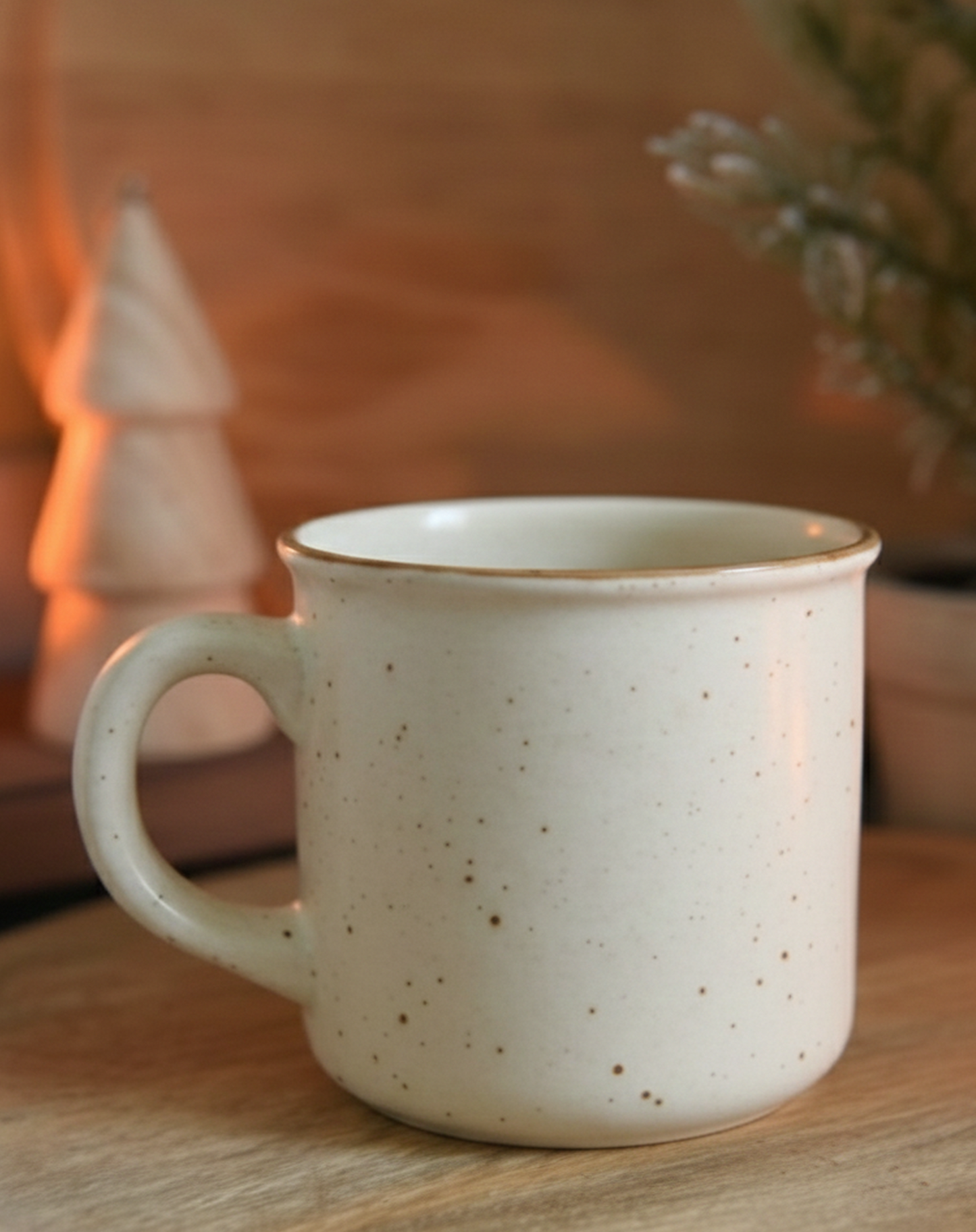 Cream Military Cup - Set of 2