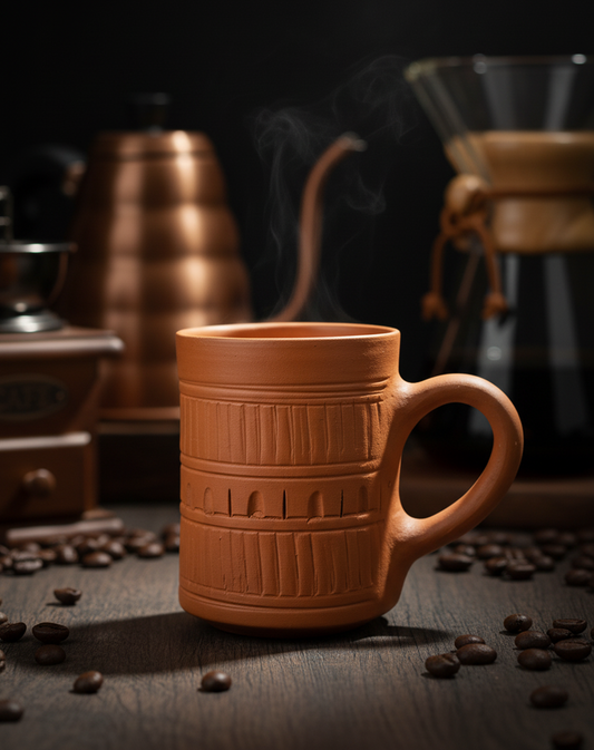 Terracotta Coffee Mug – Handcrafted