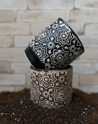 Artisan Embroidery Pot (Pair of 2)