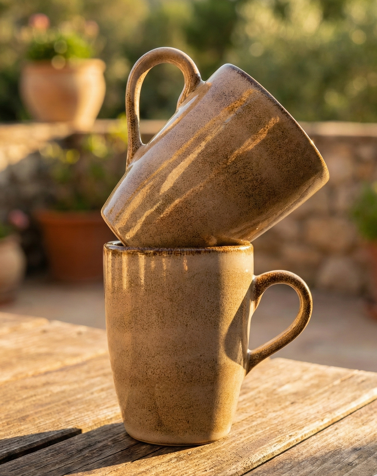 Glossy Glaze Coffee Mug - Set of 2