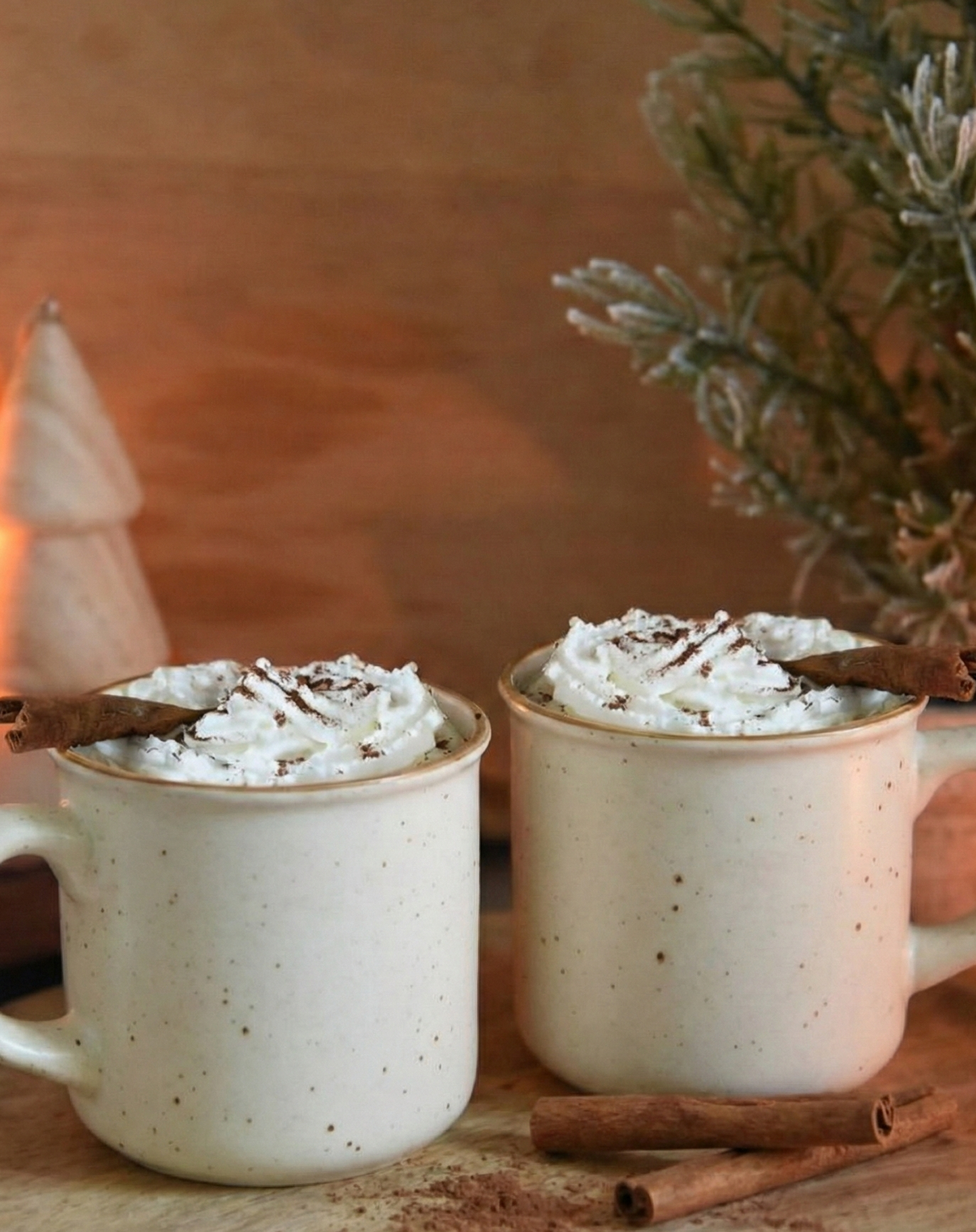 Cream Military Cup - Set of 2