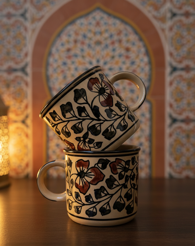 Moroccan Pattern Cups (Pair of 2)