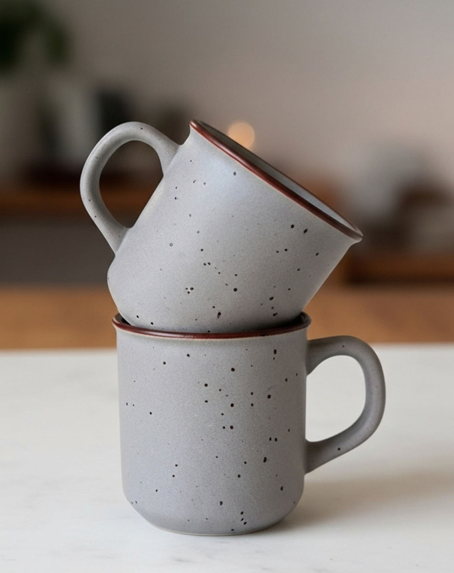 Steel Grey Military Cup - Set of 2